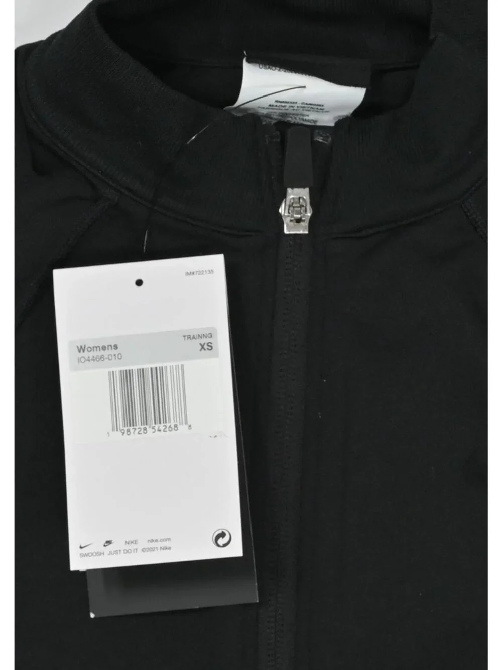 Nike Pro Seamless Full-Zip Training Top IO4466-010 in Black